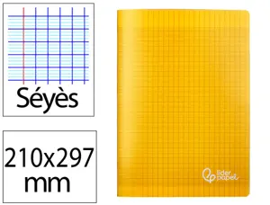Cahier piqure liderpapel couverture pp 210x297mm 96p   seyes coloris jaune — Non classé