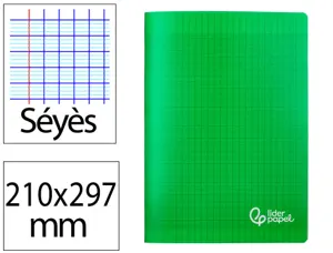 Cahier piqure liderpapel couverture pp 210x297mm 96p   seyes coloris vert — Non classé