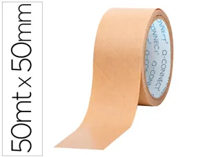 Ruban adhesif q-connect pour emballage kraft renforce      50mx50mm — Non classé