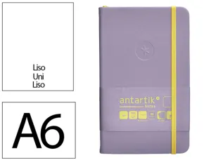 Carnet fermeture elastique jaune antartik notes couverture rigide a6 papier uni ivoire 100 feuilles 80gr fsc lilas — Non…
