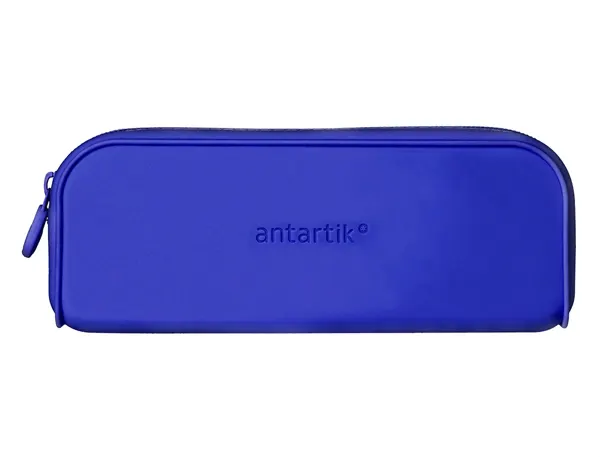 Fourre-tout antartik rectangulaire 1 compartiment  en silicone modele prisma     185x50x75mm coloris bleu — Non classé