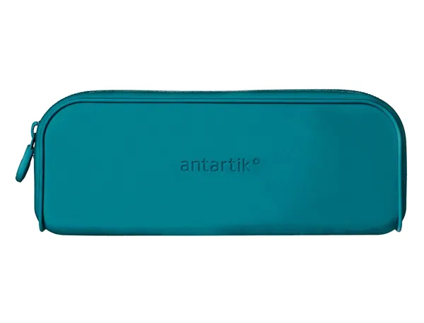 Fourre-tout antartik rectangulaire 1 compartiment  en silicone modele prisma     185x50x75mm coloris turquoise — Non classé