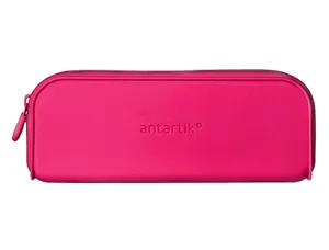 Fourre-tout antartik rectangulaire 1 compartiment  en silicone modele prisma     185x50x75mm coloris fuchsia — Non classé