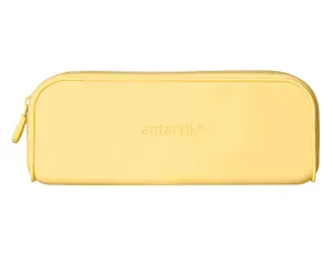 Fourre-tout antartik rectangulaire 1 compartiment  en silicone modele prisma     185x50x75mm coloris jaune — Non classé