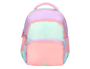 Sac a dos liderpapel scolaire multipoches et multicouleurs  pastel 35x11x27cm — Non classé