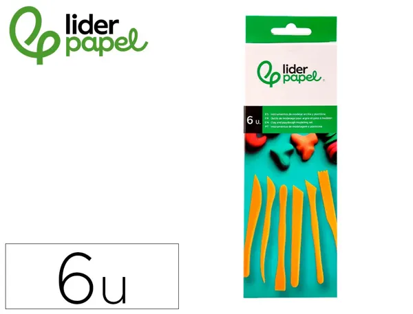 Ustensiles liderpapel pour pate a modeler et argile set  6 pieces assorties — Non classé