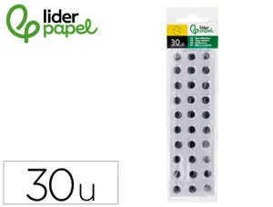 Oeil adhesif liderpapel blanc avec pupille noire sachet 30  unites — Non classé