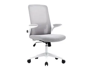 Chaise operateur q-connect alba maille base metallique   haut max 1110 larg 610 prof   580mm roues premium gris clair — Non…