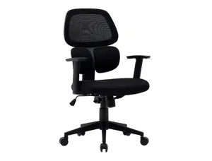 Chaise operateur q-connect ancona maille base metallique haut max 1110 larg 660 prof   590 roues premium coloris noir — Non…