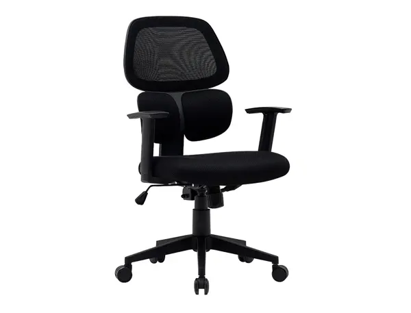 Chaise operateur q-connect ancona maille base metallique haut max 1110 larg 660 prof   590 roues premium coloris noir — Non…