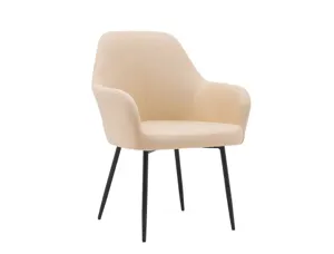 Chaise confident q-connect siemione base metallique haut max 820 larg 570 prof 580     coloris marron — Non classé