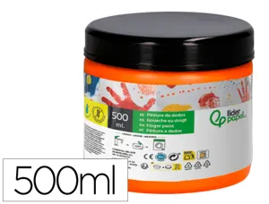 Peinture au doigt liderpapel flacon 500 ml coloris orange — Non classé