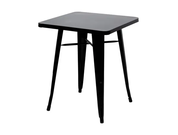 Table paperflow urban indoor/outdoor acier galvanise laque mat 730x600x600mm coloris noir — Non classé