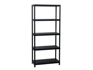 Etagere paperflow universal 84 pp 5 tablettes poids max   50kg/tablette 80x40x180cm     coloris noir — Non classé