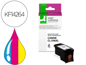 Cartouche d'encre compatible q-connect canon cl-546xl 400 p cyan/magenta/jaune — Non classé
