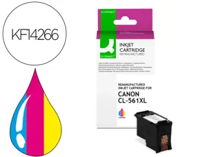Cartouche d'encre compatible q-connect canon cl-561xl 600 p cyan/magenta/jaune — Non classé