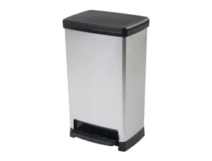 Poubelle cep tri elite double utilisation 1 ou 2 sac        ouverture pedale capacite 50l coloris gris — Non classé