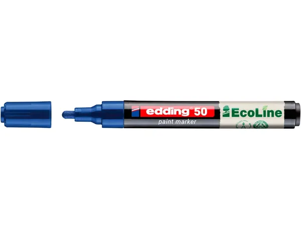 Marqueur edding 50 ecoline peinture base eau pointe      ogive 2/3mm coloris bleu — Non classé