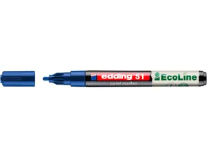 Marqueur edding 51 ecoline peinture base eau pointe      ogive 1/2mm coloris bleu — Non classé