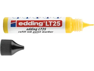 Recharge edding lt 25 encre marqueur peinture ecoline     25ml coloris jaune — Non classé