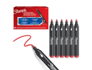 Marqueur sharpie creatif pointe ogive trait 2,5mm      encre acrylique coloris rouge — Non classé