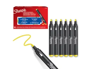 Marqueur sharpie creatif pointe ogive trait 2,5mm      encre acrylique coloris jaune — Non classé
