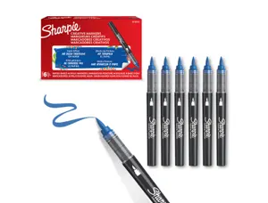 Marqueur sharpie creatif pointe pinceau trait min      1,2mm encre acrylique coloris bleu — Non classé