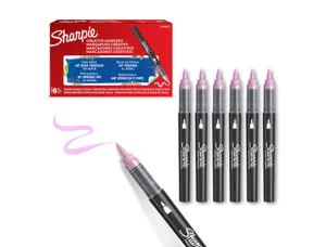 Marqueur sharpie creatif pointe pinceau trait min      1,2mm encre acrylique coloris rose — Non classé