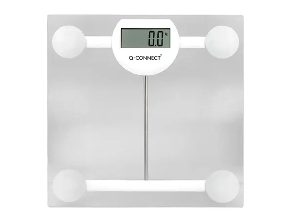 Balance salle de bain q-connect numerique ecran lcd 75x31mm coloris transparent — Non classé