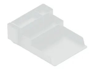 Bac rangement q-connect plastique 4 compartiments     coloris transparent — Non classé