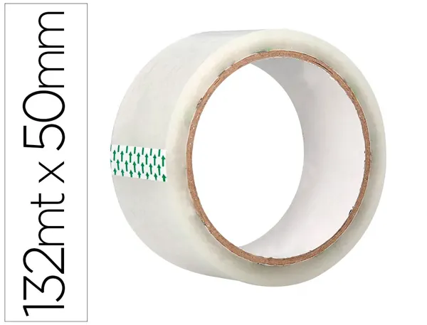 Ruban adhesif q-connect polypropylene transparent pour emballage 132mx50mm — Non classé