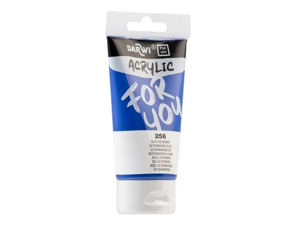 Peinture darwi for you acrylic tube 75ml coloris     bleu outremer — Non classé