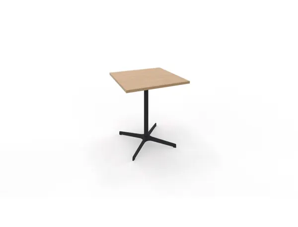 Table eol lucie plateau melamine epaisseur 2,5cm 70x70x73,5cm pied metal noir coloris chene naturel — Non classé