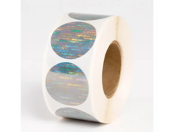 Etiquette autocollante avery holographique void avec       transfert ronde diam. 37mm    rouleau 1000 unites — Non classé