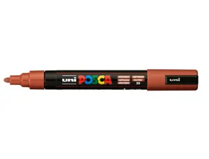 Marqueur posca pc5m peinture base eau inodore tout support pointe moyenne trait          1,8-2,5mm coloris chataigne — Non…
