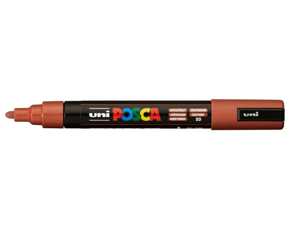 Marqueur posca pc5m peinture base eau inodore tout support pointe moyenne trait 1,8-2,5mm coloris chataigne — Non…