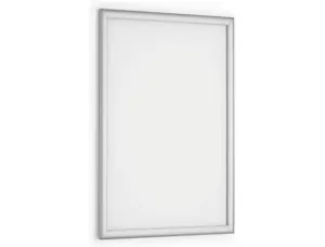 Cadre affichage durable snapframe a2 aluminium film   transparent antireflet coins  droits coloris argent — Non classé