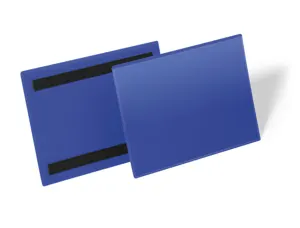 Pochette magnetique durable magnetique a5 paysage coloris bleu lot 50 unites — Non classé