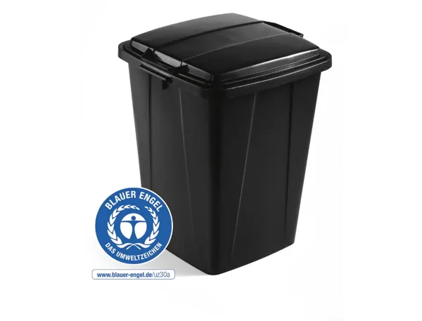 Conteneur a dechets durable durabin eco carre capacite    90l coloris noir — Non classé