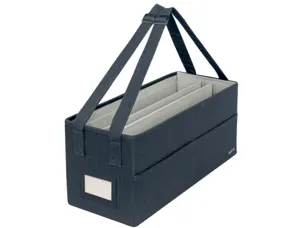 Sac rangement leitz nomades pliable tissu sacoche ouverte 3 compartiments interne       fermeture zip 2 poignees — Non classé