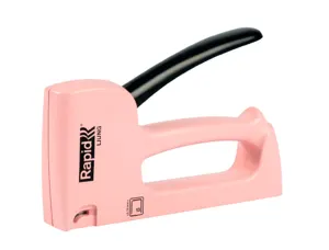Agrafeuse murale rapid r13 ljung agrafes fil fin n13     poignee ergonomique coloris   rose bruyere — Non classé