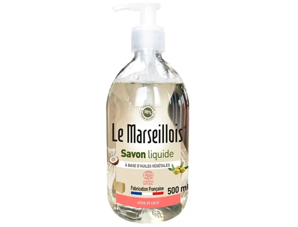 Savon liquide marseille ecocert flacon pompe 500ml — Non classé