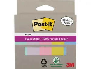 Marque-pages post-it papier index coloris pastel assortis lot 5x70 unites — Non classé