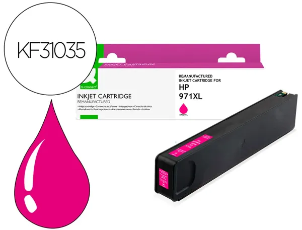 Cartouche d'encre compatible q-connect hp 971xl 7200 p magenta — Non classé