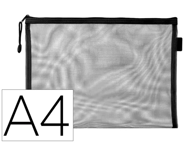 Pochette zip liderpapel a4 multiusage fermeture eclair polyester transpirable coloris noir — Non classé