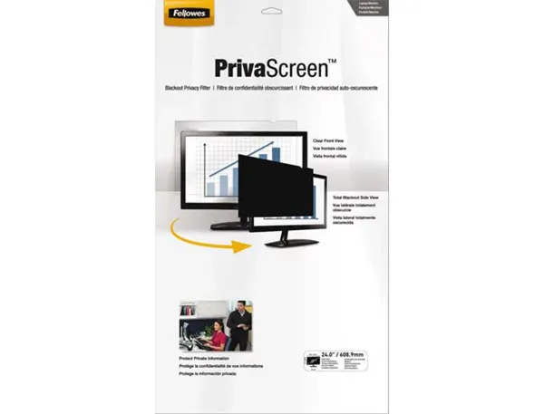 Filtre confidentialite fellowes privascreen 24.0     (16:9) coloris noir — Non classé