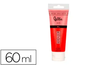 Peinture acrylique liderpapel tube en plastique de 60 ml    coloris rouge carmin — Non classé