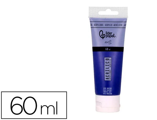 Peinture acrylique liderpapel tube en plastique de 60 ml    coloris bleu marine — Non classé