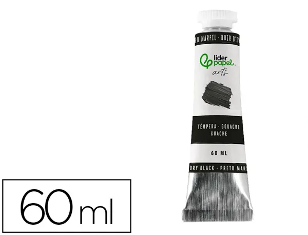 Peinture gouache tempera liderpapel tube en aluminium  de 60 ml coloris noir d       ivoire — Non classé