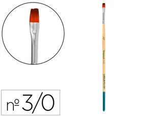 Pinceau pour peinture acrylique et aquarelle        liderpapel n 000 pointe plate en poils synthetiques — Non classé